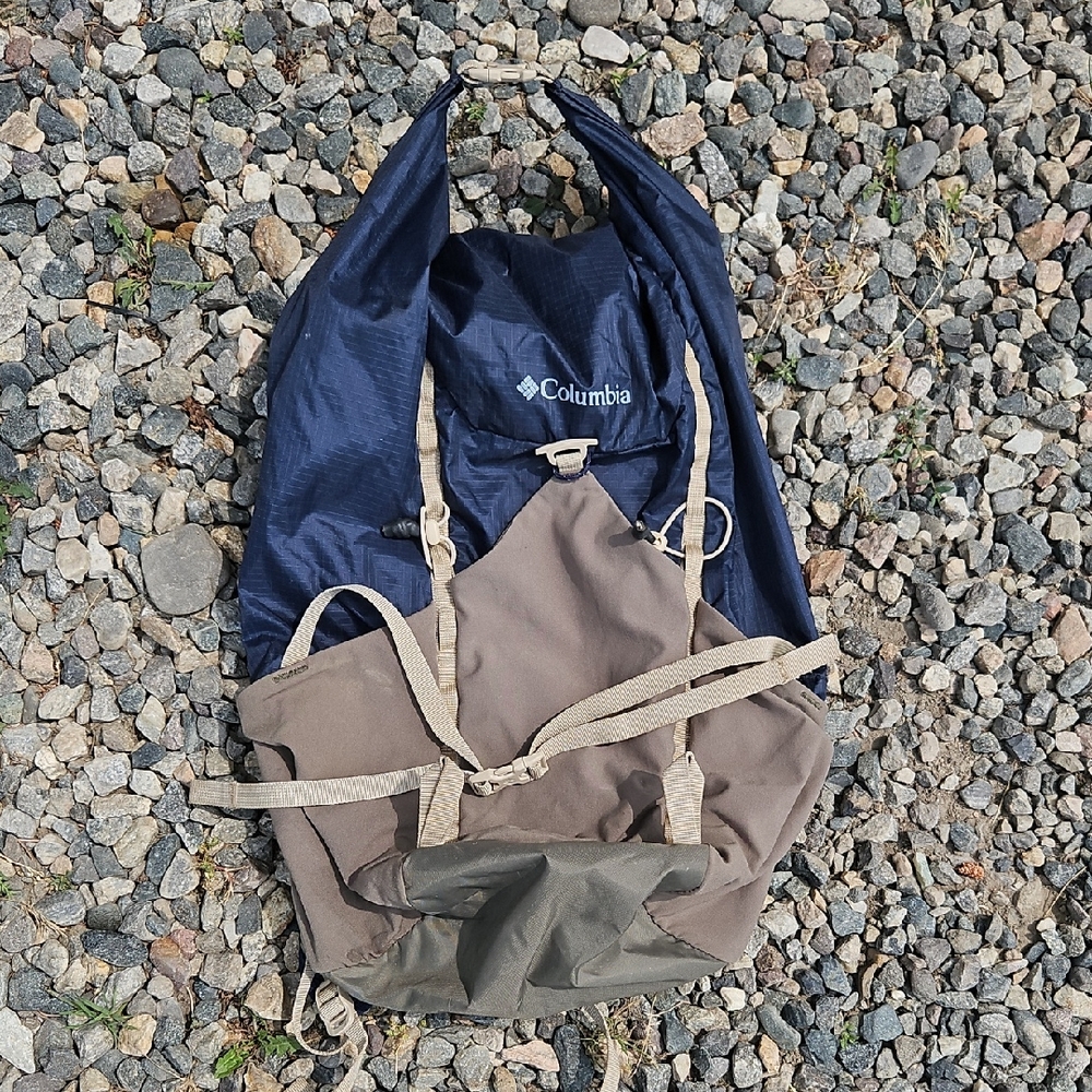 Columbia Blue and Tan Men's Backpack
